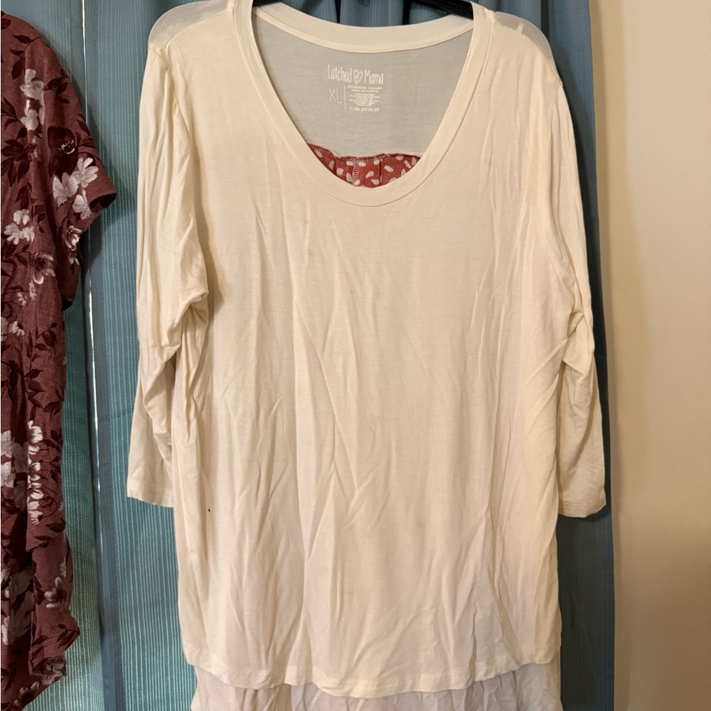 Latched Mama 3/4 Sleeve Nursing Top
